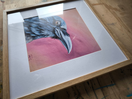 Posterdruck "Der Rabe hat bunte Gedanken"