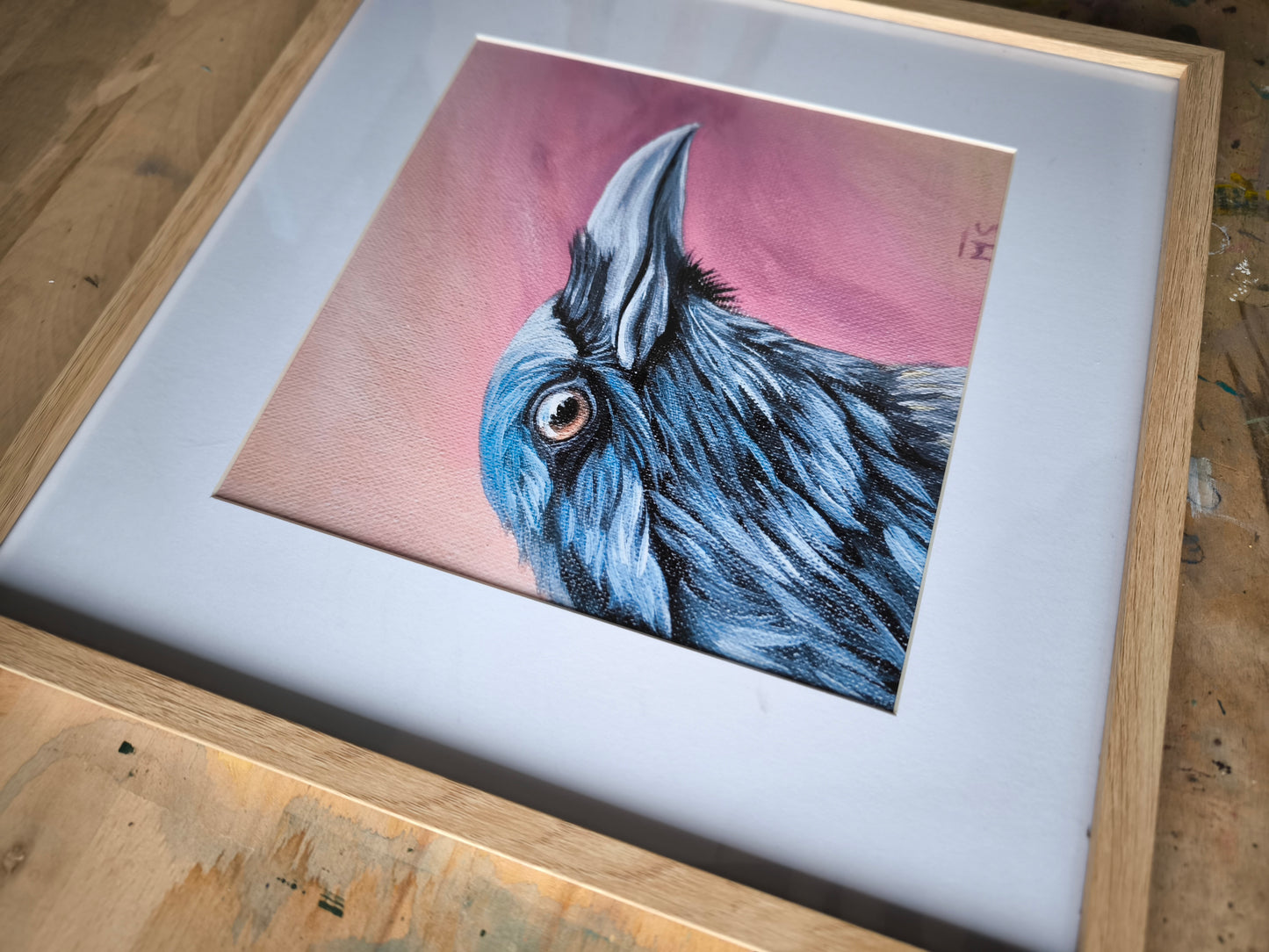 Posterdruck "Der Rabe hat bunte Gedanken"
