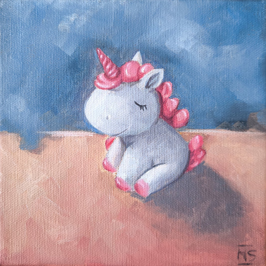 Postkartendruck "Kleines Einhorn"