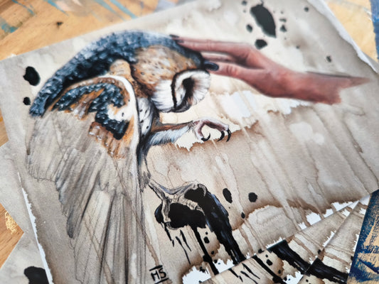 Postkarten Din A6 "Eule"