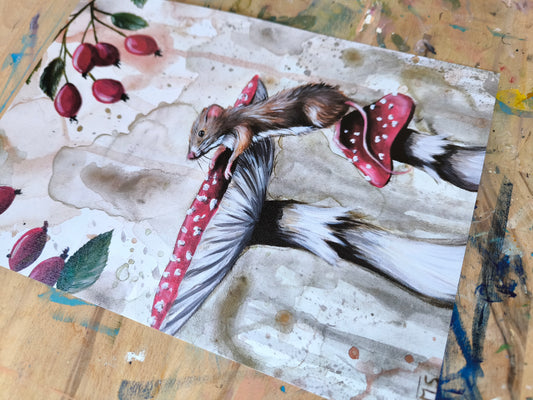 Posterdruck "Spaziergang mit Aussicht" Reduziert wegen Farbfehler