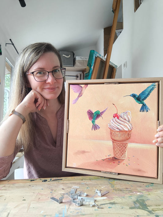 Mit Steady, Kunst Unterstützen