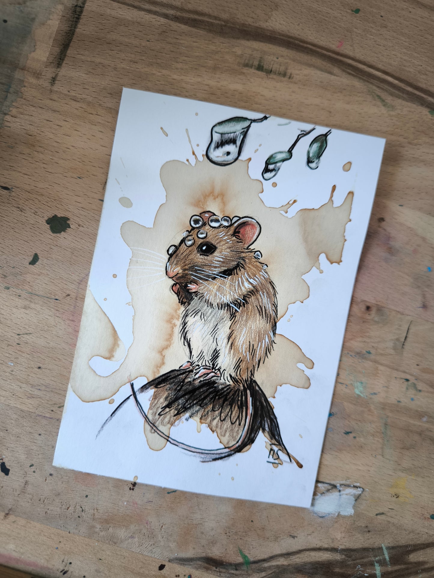 Die Maus ist Nass