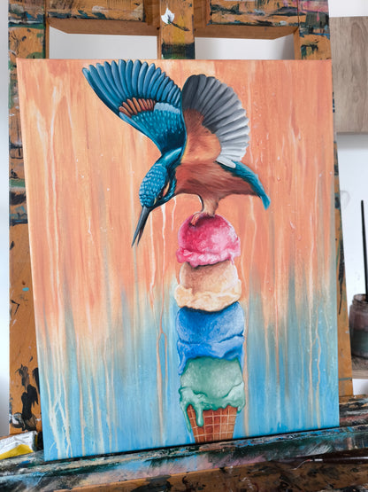 Eisvogel - Ein kurzer Augenblick