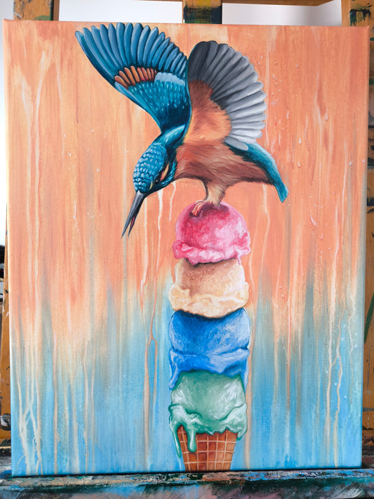 Eisvogel - Ein kurzer Augenblick