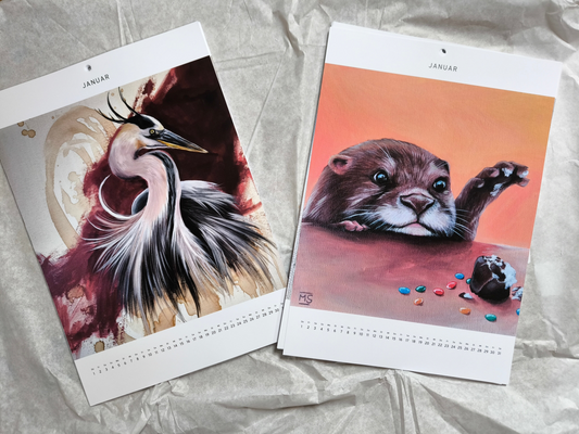 Kalender "Kunst mit Kaffee" und "Bunte Kunst"