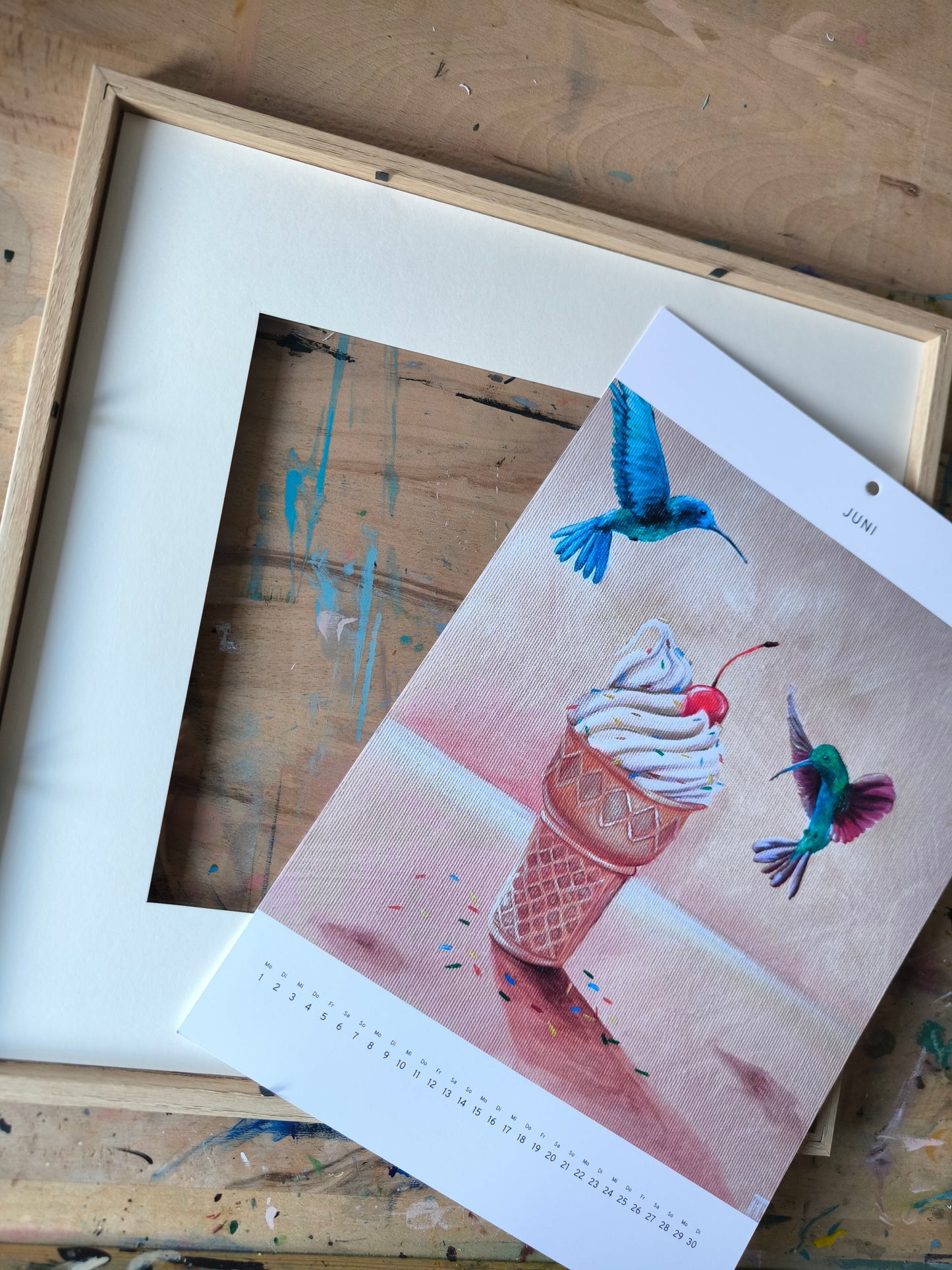 Kalender "Kunst mit Kaffee" und "Bunte Kunst"