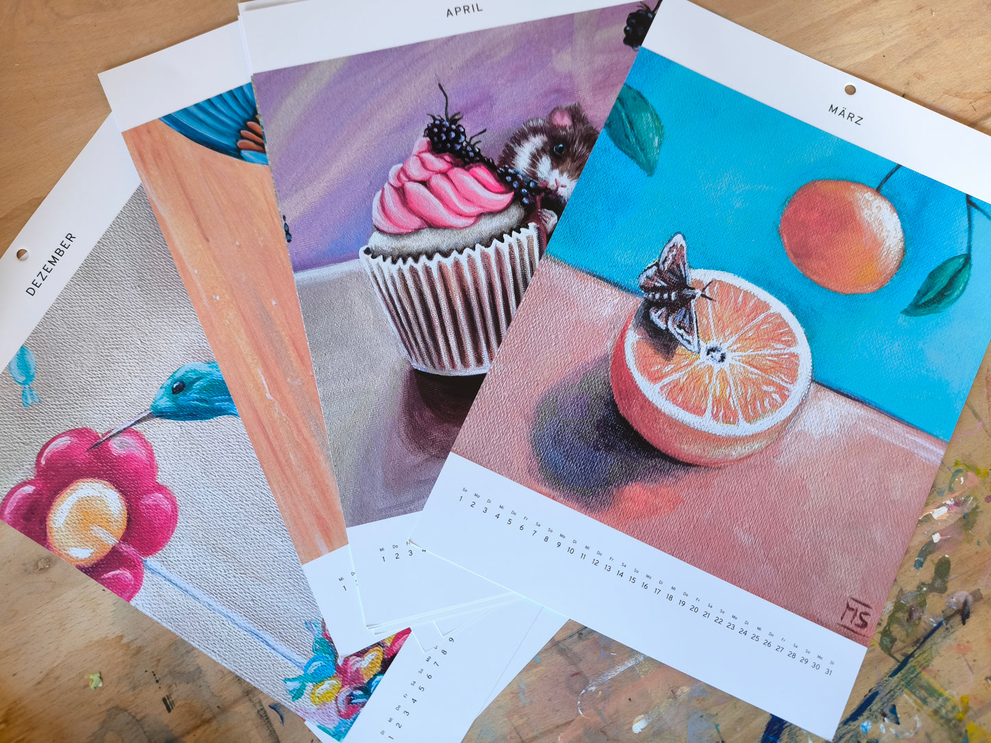 Kalender "Kunst mit Kaffee" und "Bunte Kunst"