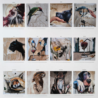 Kalender "Kunst mit Kaffee" und "Bunte Kunst"