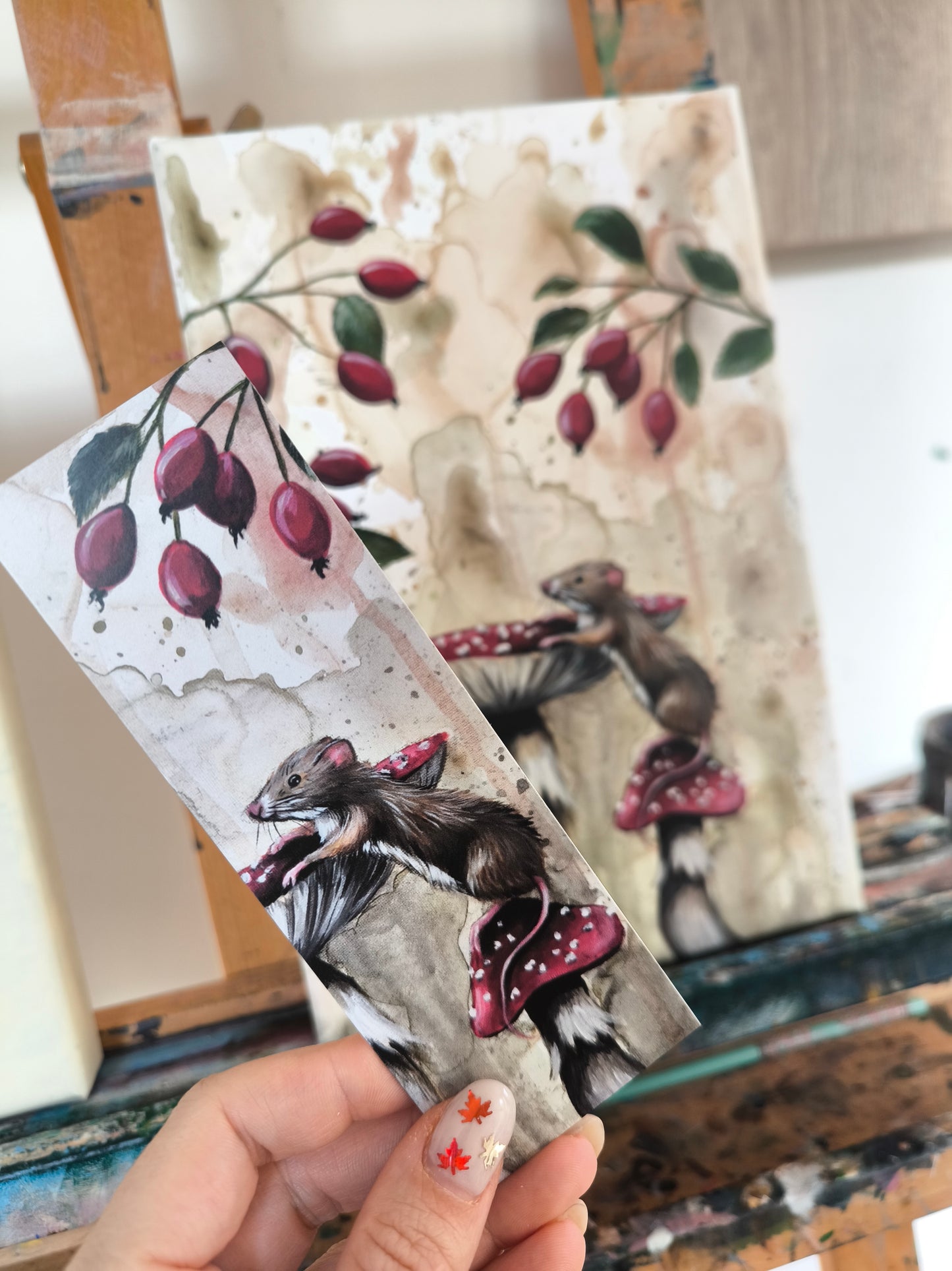 Lesezeichen Druck "Spaziergang mit Aussicht"