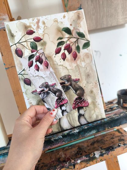 Lesezeichen Druck "Spaziergang mit Aussicht"