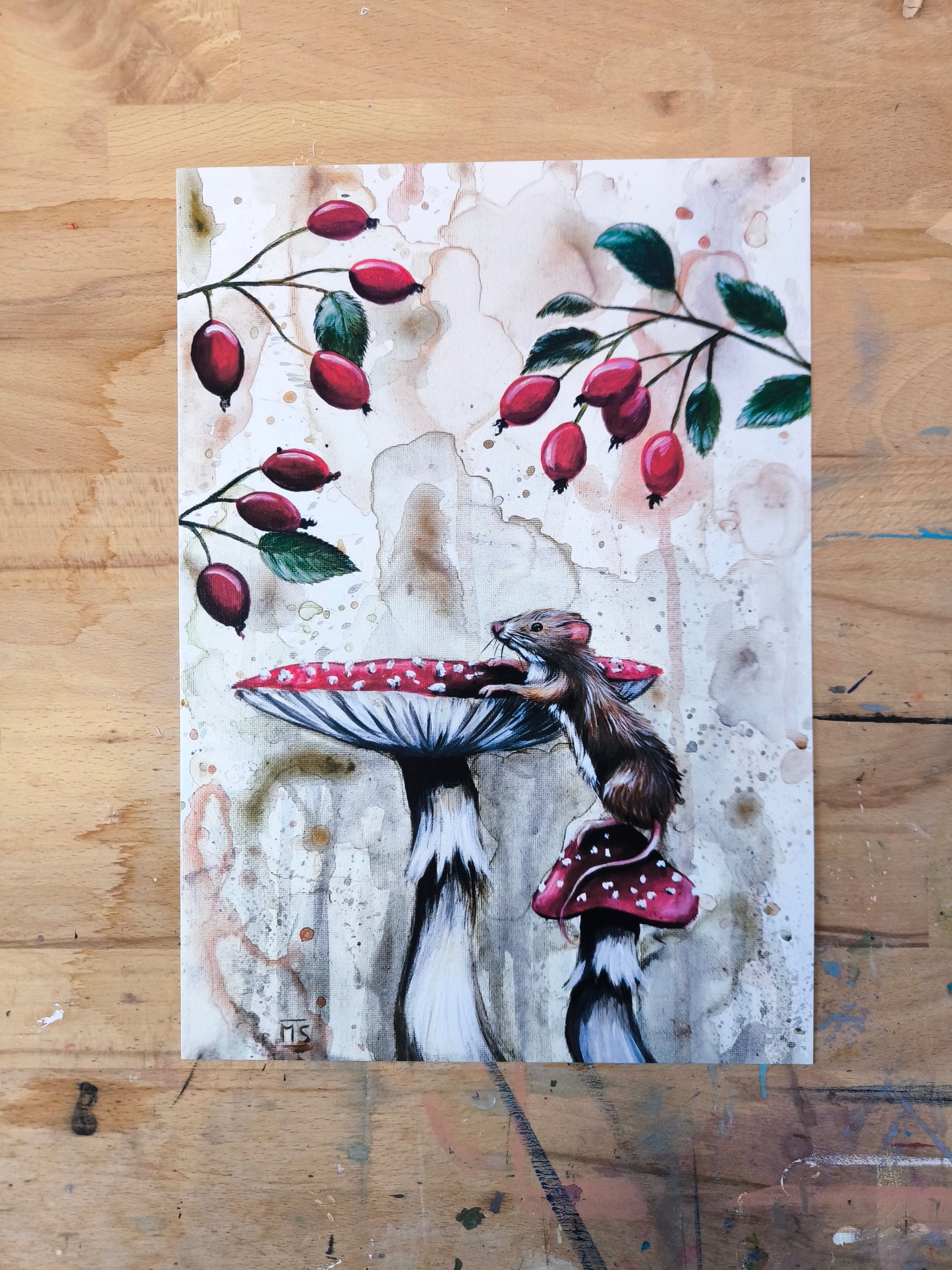 Kunstdruck "Spaziergang mit Aussicht"