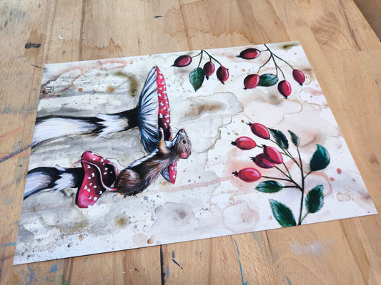 Kunstdruck "Spaziergang mit Aussicht"