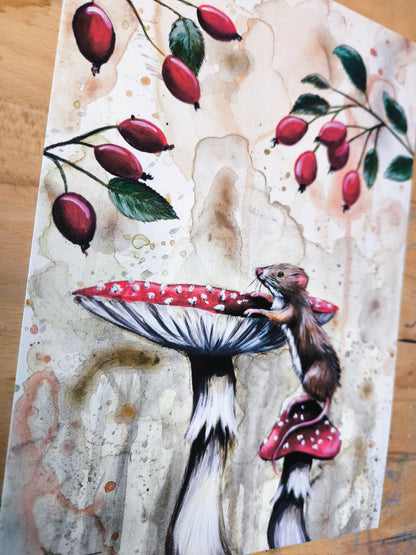 Kunstdruck "Spaziergang mit Aussicht"