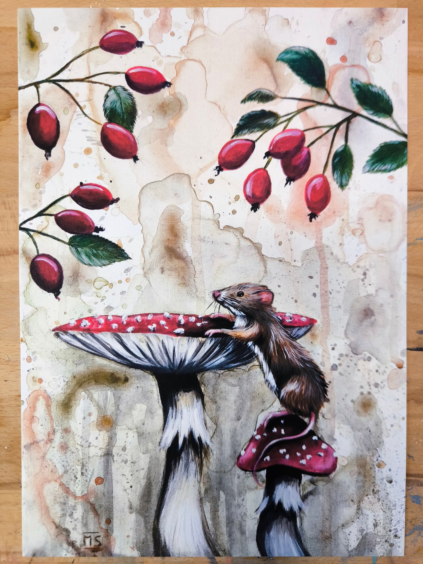 Kunstdruck "Spaziergang mit Aussicht"