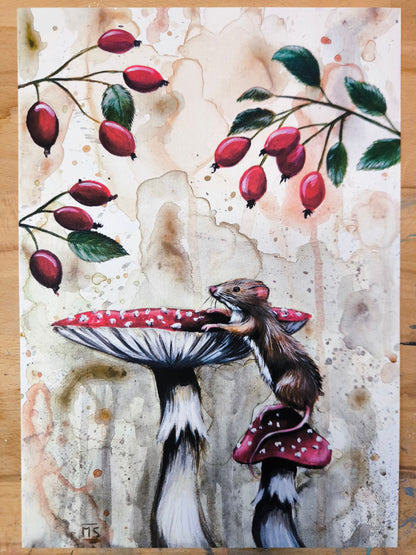 Kunstdruck "Spaziergang mit Aussicht"