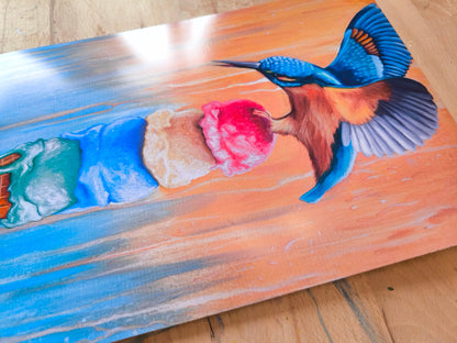 Kunstdruck "Eisvogel, ein kurzer Augenblick"