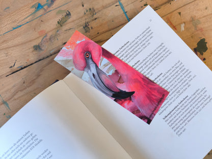 Lesezeichendruck "Der Flamingo"