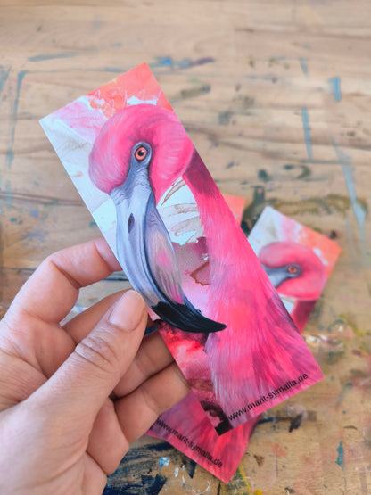 Lesezeichendruck "Der Flamingo"