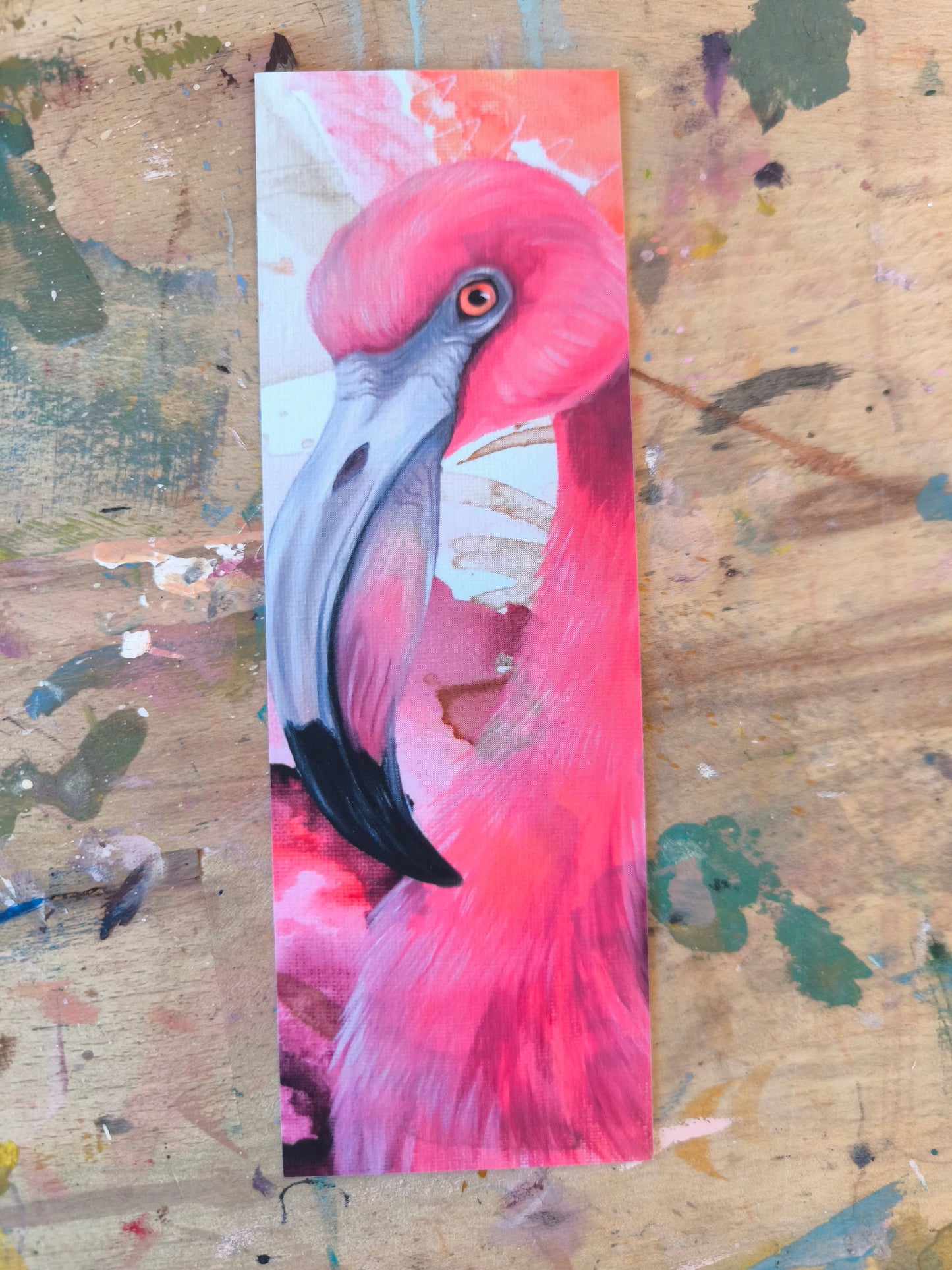 Lesezeichendruck "Der Flamingo"