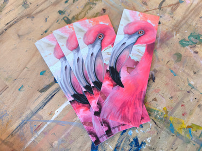 Lesezeichendruck "Der Flamingo"