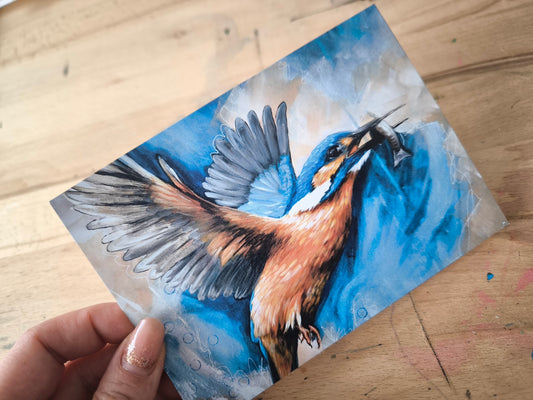 Postkarten Din A6 "Eisvogel"