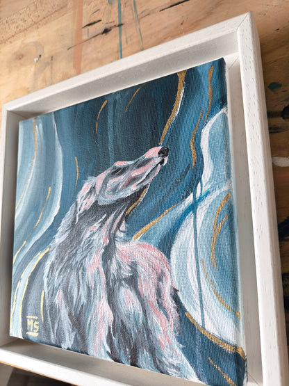 Entspannter Wolfshund