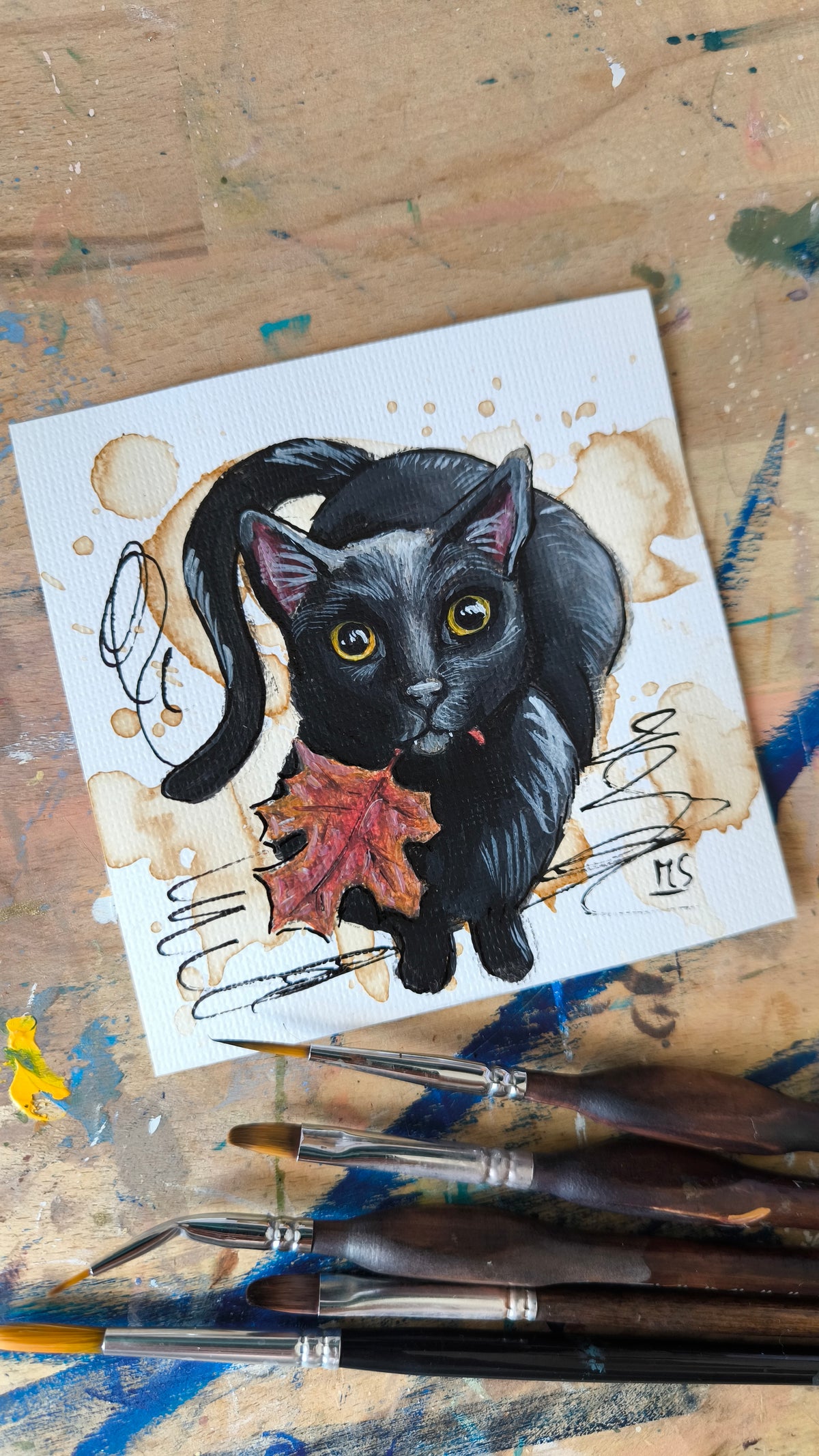 Atelierpost kleine Unikate "Oktober"