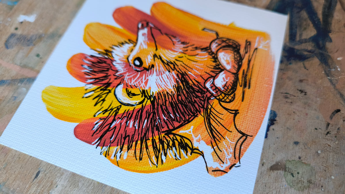 Atelierpost kleine Unikate "November"