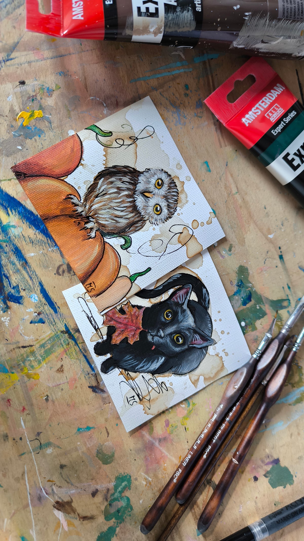 Atelierpost kleine Unikate "Oktober"