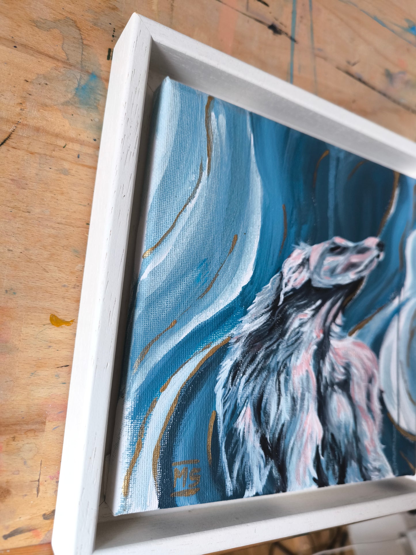 Entspannter Wolfshund