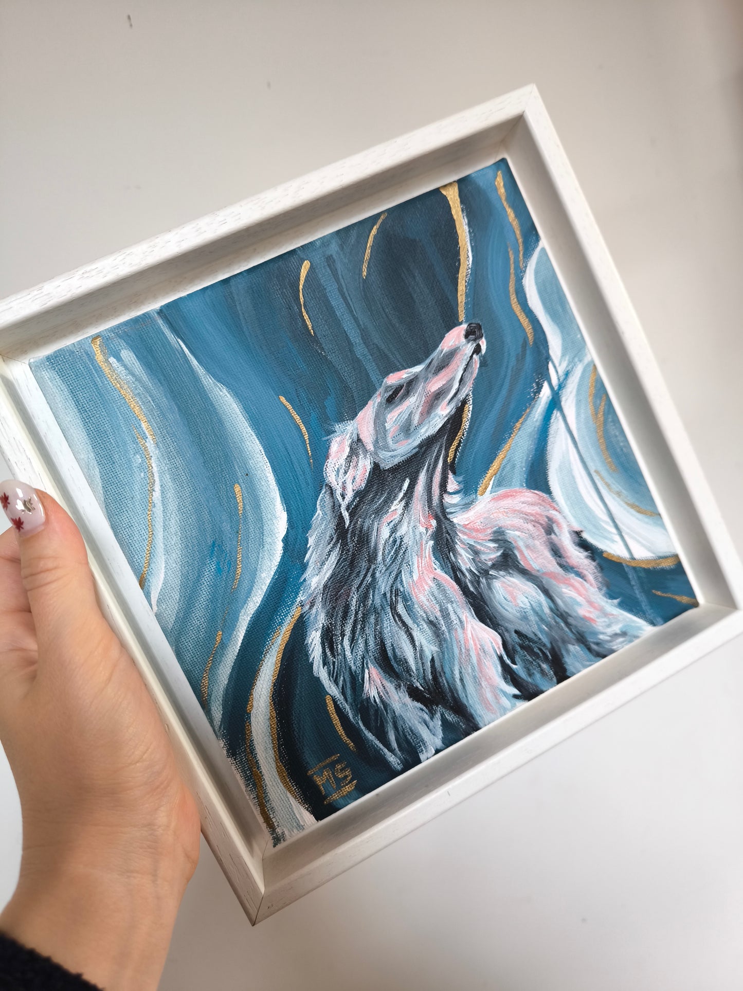 Entspannter Wolfshund