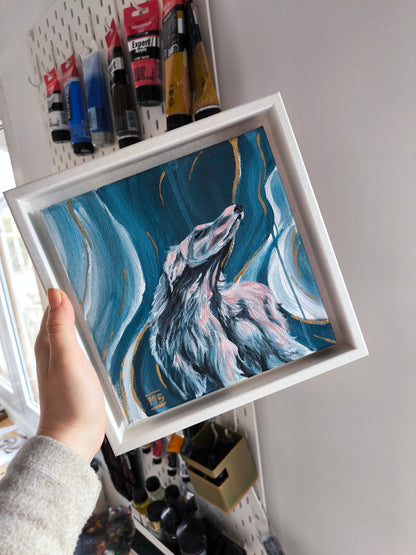 Entspannter Wolfshund