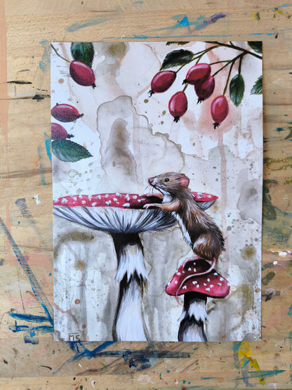 Posterdruck "Spaziergang mit Aussicht" Reduziert wegen Farbfehler